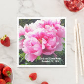 Sierlijke Roze Pioenrozen Servet (Insitu)