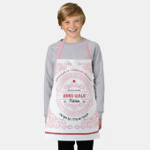Sierlijke ROZE Scroll L'Hafrish Challah KINDEREN Schort (Gedragen)