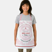 Sierlijke ROZE Scroll L'Hafrish Challah KINDEREN Schort (Insitu)