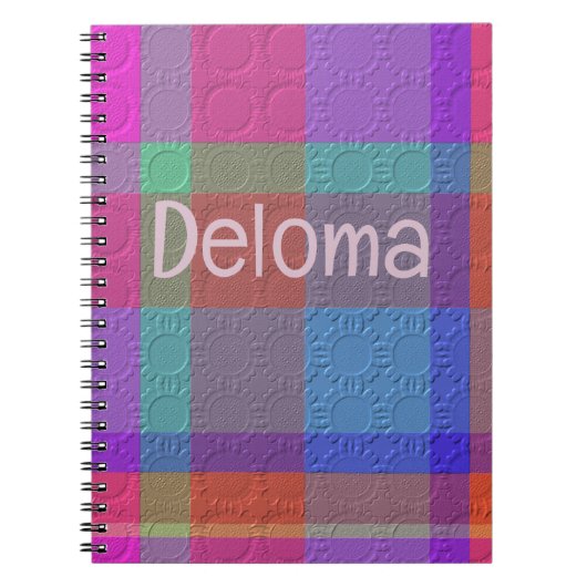 Sierlijke ruit notitieboek (Voorkant)