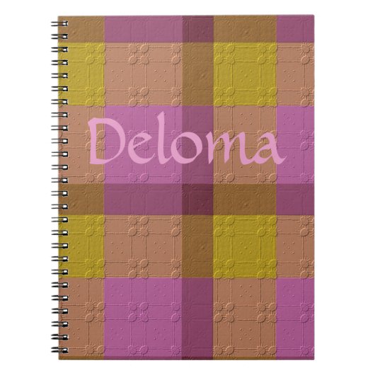 Sierlijke ruit notitieboek (Voorkant)