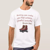 Sierlijke schaatsen vibes T-shirt (Voorkant)