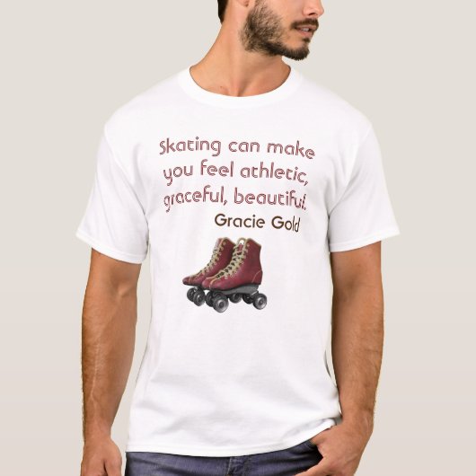 Sierlijke schaatsen vibes T-shirt (Voorkant)