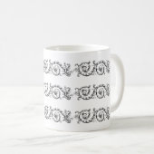 Sierlijke scheidingsversiering koffiemok (Voorkant rechts)