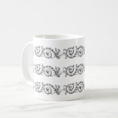 Sierlijke scheidingsversiering koffiemok (Voorkant links)