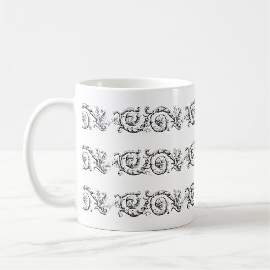 Sierlijke scheidingsversiering koffiemok (Links)