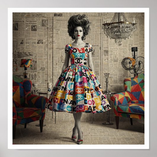 sierlijke schoonheid poster (Voorkant)