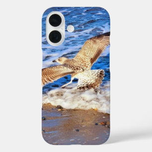 Sierlijke Seagull Beach Flight iPhone Case