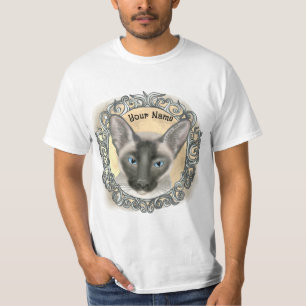 Sierlijke Siamese Kat T-shirt