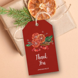 Sierlijke sinaasappelschijven en kaneelstokjes Her Cadeaulabel