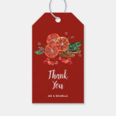 Sierlijke sinaasappelschijven en kaneelstokjes Her Cadeaulabel (Voorkant)