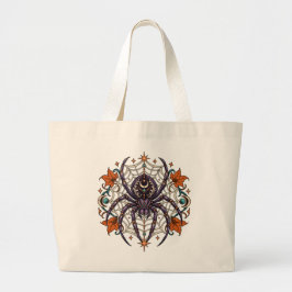 Sierlijke Spinneweb Halloween Boodschappentas Grote Tote Bag