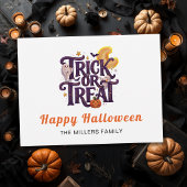 Sierlijke Spoken Halloween Briefkaart