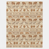 Sierlijke Stamgrens Safari ID1243 Fleece Deken (Voorkant)