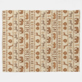 Sierlijke Stamgrens Safari ID1243 Fleece Deken (Voorkant (Horizontaal))