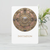Sierlijke Steampunk Klokwerk Mandala met Messing T Kaart (Staand voorkant)