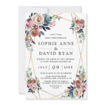 Sierlijke Stof Blauwige Roze Bloemige Gouden Bruil