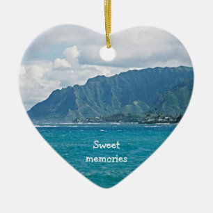 Sierlijke strandvakantie Zoete herinneringen ornam Keramisch Ornament