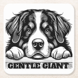 Sierlijke tafel coaster 'Gentle Giant' Kartonnen Onderzetters