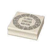 Sierlijke Techno Cirkel Ex Libris Stempel (Stempel)
