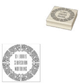 Sierlijke Techno Cirkel Ex Libris Stempel (Gestempeld)
