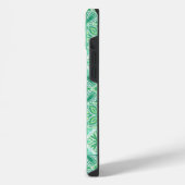 Sierlijke tegels in groen en wit iPhone hoesje (Linkerkant)
