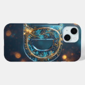 Sierlijke Transparante Letter D Case-Mate iPhone Case (Achterkant (horizontaal))