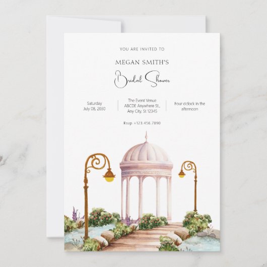 Sierlijke tuin  kaart (Voorkant)