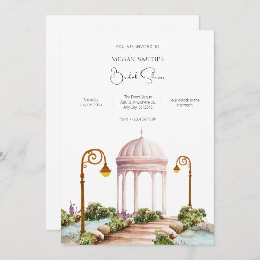 Sierlijke tuin  kaart (Voorkant / Achterkant)