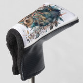 Sierlijke Uil Golfheadcover (3/4 voorkant)