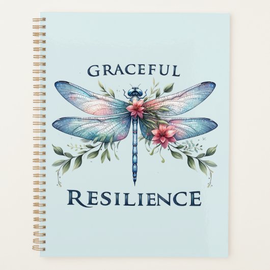 Sierlijke veerkracht - Artistieke libel Planner (Voorkant)