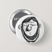 Sierlijke vent ronde button 5,7 cm (Voorkant /achterkant)