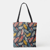 Sierlijke veren tote bag (Achterkant)