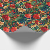 Sierlijke Vibrant Kerstmis Cadeaupapier (Hoek)