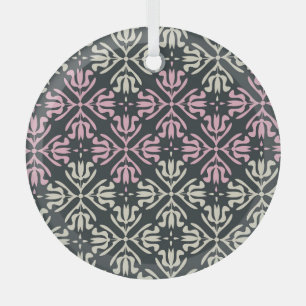 Sierlijke Vintage: naadloos elegant ontwerp. Glas Ornament