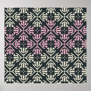 Sierlijke Vintage: naadloos elegant ontwerp. Poster