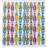 Sierlijke vis douchegordijn (Voorkant)