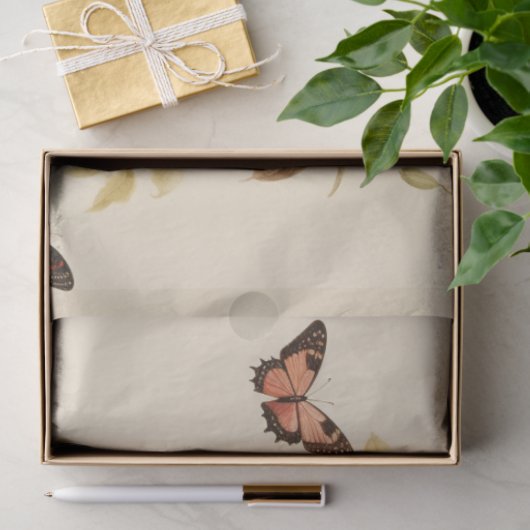 sierlijke vleugels: vogelkooi decoupage tissuepapier (Geschenk)