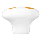 Sierlijke Vlinder Silhouet, Aangepaste Kleur Keramische Knop (Zijkant)
