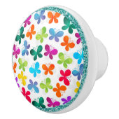 sierlijke vlinders keramische knop (Rechts)