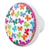 sierlijke vlinders keramische knop (Rechts)