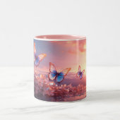 sierlijke vlinders keramische Mok (Center)