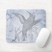 Sierlijke Vogel Kunst Schrift Muismat (Met muis)