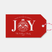 sierlijke vreugde | Aangepast naar en van Cadeaulabel (Voorkant (Horizontaal))