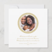 Sierlijke vrolijke feestdagen klassieke kerstfoto (Voorkant)