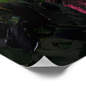 Sierlijke vrouw in bloementuin in impressionist poster (Hoek)