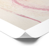 Sierlijke weelderige roze abstracte vrouwelijke mu poster (Hoek)