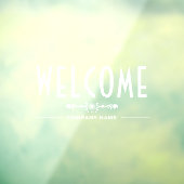 Sierlijke Welkom Bord, Raamsticker (Vel 3)