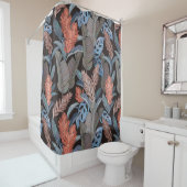 Sierlijke wilde plantenbladeren douchegordijn (In situ)