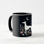 sierlijke windhondenbloesems mok (Voorkant links)